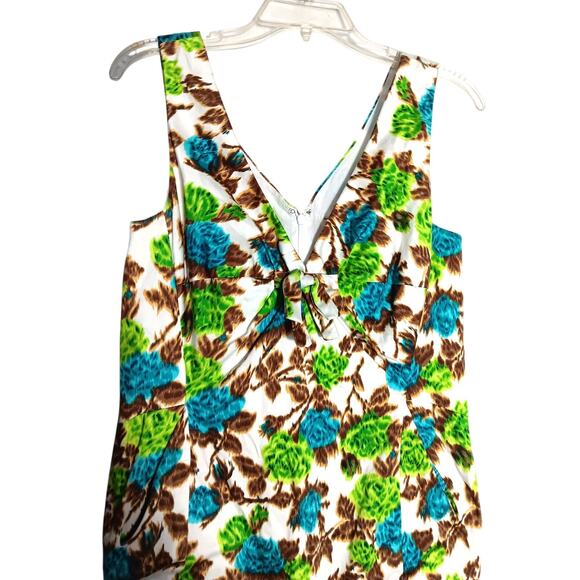 Floral Print Milly of New York sz 12 Dress with pockets 100% cotton - Picture 3 of 5